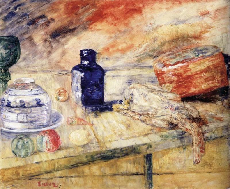 James Ensor The Blue Flacon France oil painting art